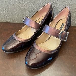 Alex Marie brown patent Mary Janes, size 8M